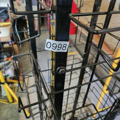 Metal Wire Store Retail Display Rack Magazine Books