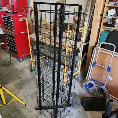 Metal Wire Store Retail Display Rack Magazine Books