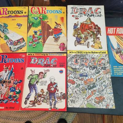 Lot of Car Magazines 1960' s CARtoons Hot Rod Cartoons Drag Cartoons