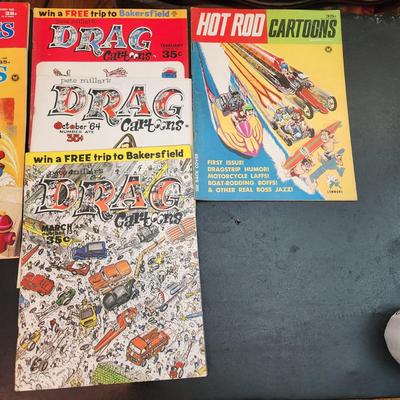 Lot of Car Magazines 1960' s CARtoons Hot Rod Cartoons Drag Cartoons