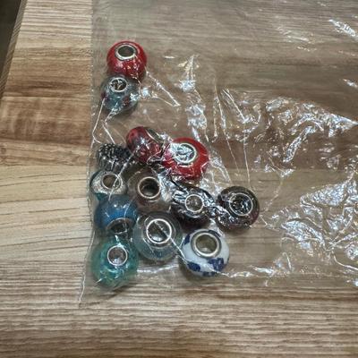 PANDORA BRACELET/SOME CHARMS ARE 925 SILVER AND EXTRA CHARMS