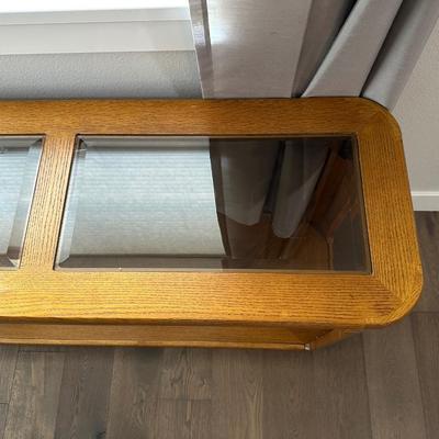 GLASS TOP SOFA TABLE