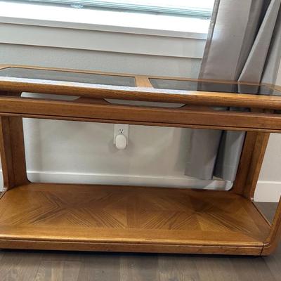 GLASS TOP SOFA TABLE