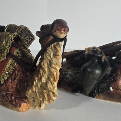 LOT 81L: Fabric Mache Nativity Set