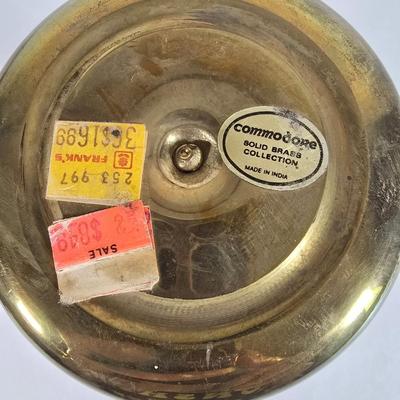 LOT 82L: Brass Hanging Lantern, Bowls, and Decor