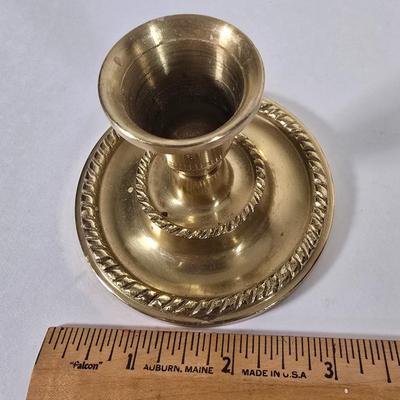 LOT 86L: Brass Candlesticks