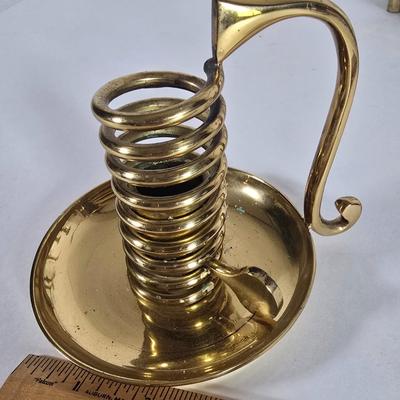 LOT 86L: Brass Candlesticks