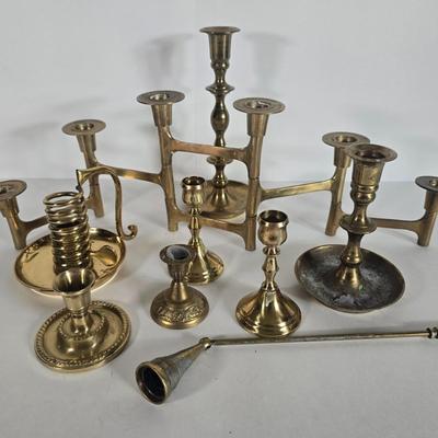 LOT 86L: Brass Candlesticks