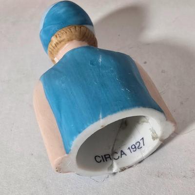 LOT 89L: Jim Shore "Needle little Love" Angel Figurine, Avon and more Thimble Collection, Display Cases, Vintage Pinking...