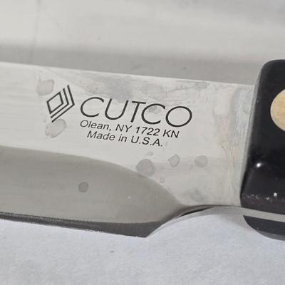 LOT 92L: Cutco Knives with Enameled Metal Trays and Kitchen Gadgets