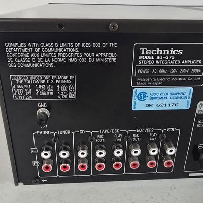 LOT 97L: Technics Stereo Integrated Amplifier SU-G75