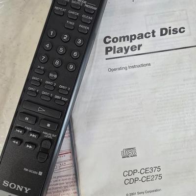LOT 98L: Sony 5-Disk CD Changer CDP-CE375