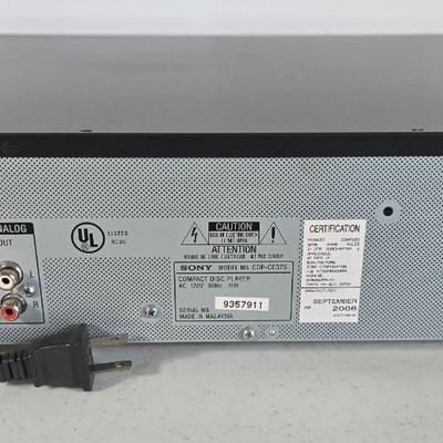 LOT 98L: Sony 5-Disk CD Changer CDP-CE375