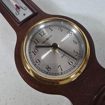 LOT 100L: Howard Miller Catalina Thermometer Barometer Hygrometer Clock Weather Station 612-718