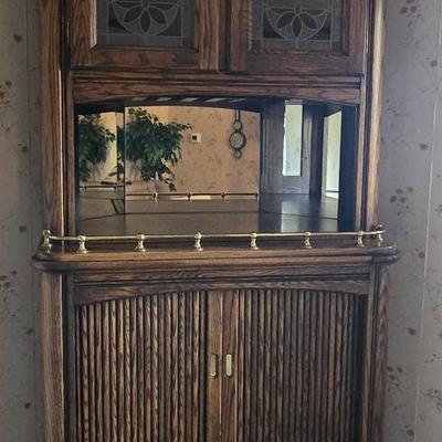 LOT 105L: Corner Bar Cabinet