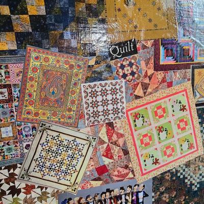 LOT 110L: Antique Armchair and Decoupaged Quilt Box on wheels