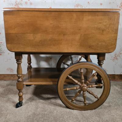 LOT 112D: Athens Table Co Serving Cart