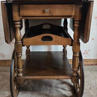 LOT 112D: Athens Table Co Serving Cart