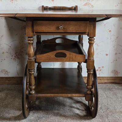 LOT 112D: Athens Table Co Serving Cart