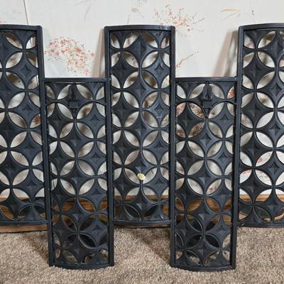 LOT 114L: Metal Decor and Wood Chests