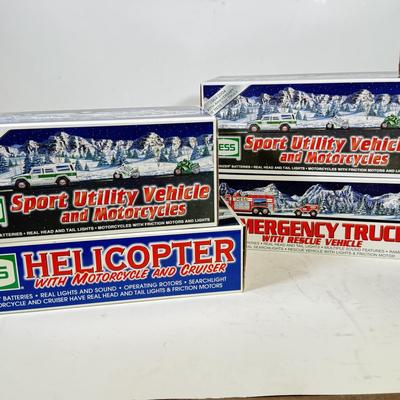 LOT 121: Collection of New in Box Hess Trucks
