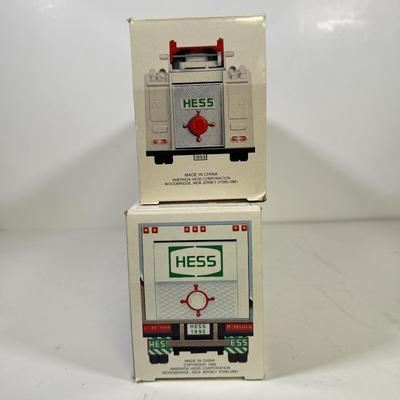 LOT 122: Collection of New in Box Hess Trucks