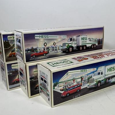LOT 122: Collection of New in Box Hess Trucks