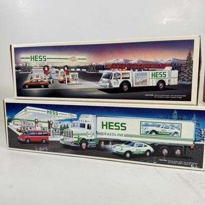 LOT 122: Collection of New in Box Hess Trucks