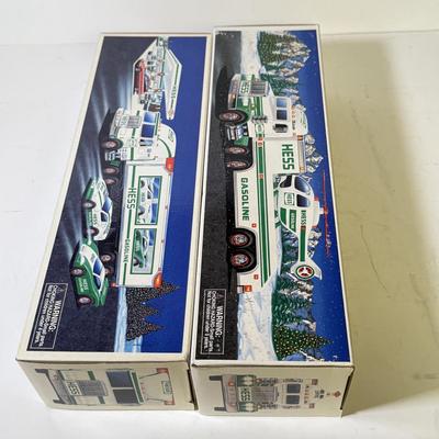 LOT 123: Collection of New in Box Hess Trucks