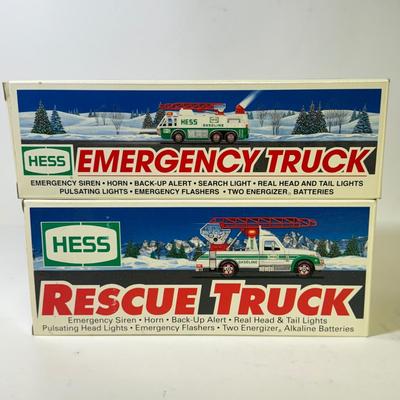 LOT 123: Collection of New in Box Hess Trucks