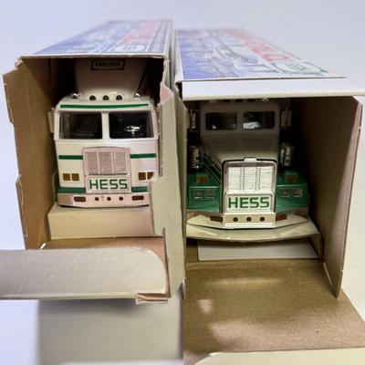 LOT 123: Collection of New in Box Hess Trucks