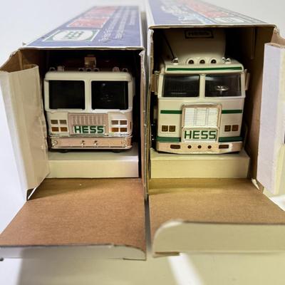 LOT 124: Collection of New in Box Hess Trucks