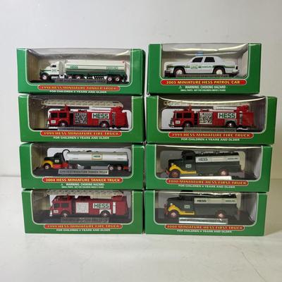 LOT 126B: Collection of New Hess Trucks in Box