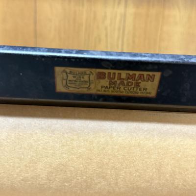 LOT 135B: Vintage Bulman Made Paper Cutter