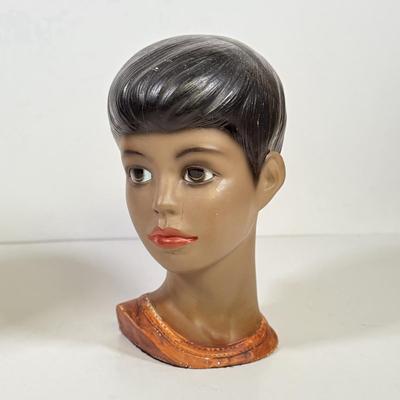 LOT 141B: Vintage Mannequin Heads & Wooden Busts