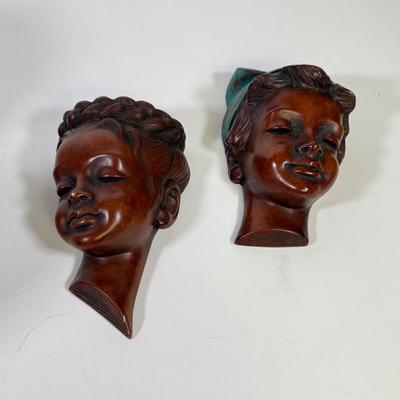 LOT 141B: Vintage Mannequin Heads & Wooden Busts
