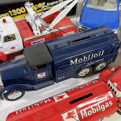 LOT 144B: Various Collectible Mobil Trucks and Cars