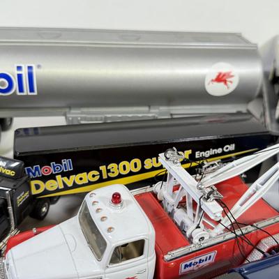 LOT 144B: Various Collectible Mobil Trucks and Cars