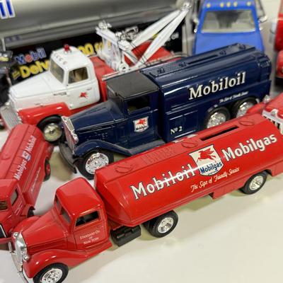 LOT 144B: Various Collectible Mobil Trucks and Cars