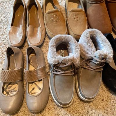 Mostly brown women’s shoes
