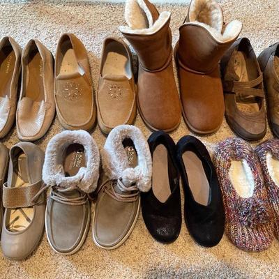 Mostly brown women’s shoes