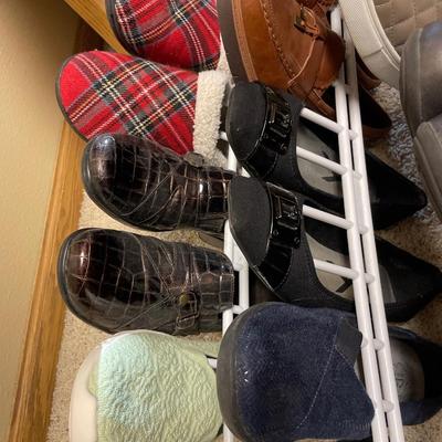 Rack of ladies loafers & more