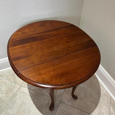 Pair of Drop-Leaf Side Tables with Rotating Tops