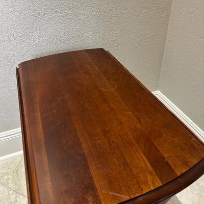 Pair of Drop-Leaf Side Tables with Rotating Tops