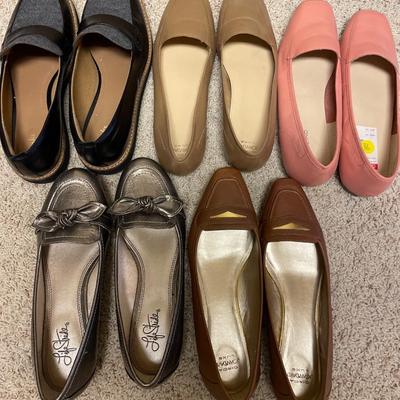 5 pairs ladies loafers
