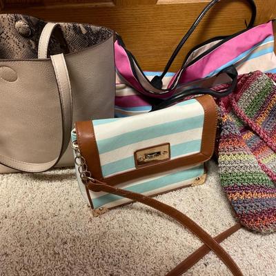 Black bag and purses