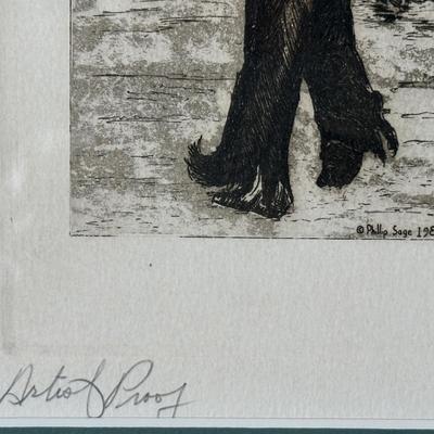“Louisiana Cotton Picking” Artist Proof Signed by Phillip Sage