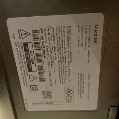44” Samsung TV without cord or remote