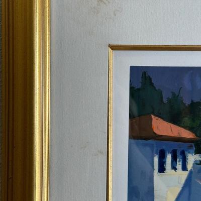 Framed "Mijas" Signed & Numbered by Howard Behrens.