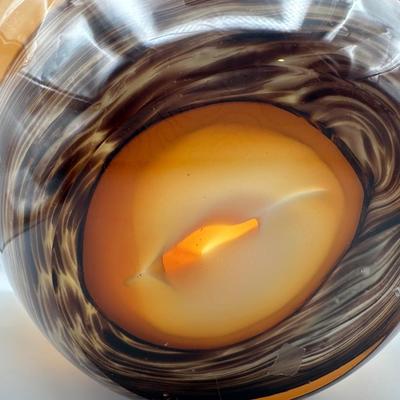 Art Glass Ruffled Edge Bowl